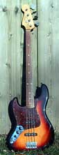 Lefthand Fender Jazz Bass fretless 1984